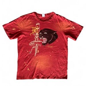 Ed Hardy Distressed Panther Tee